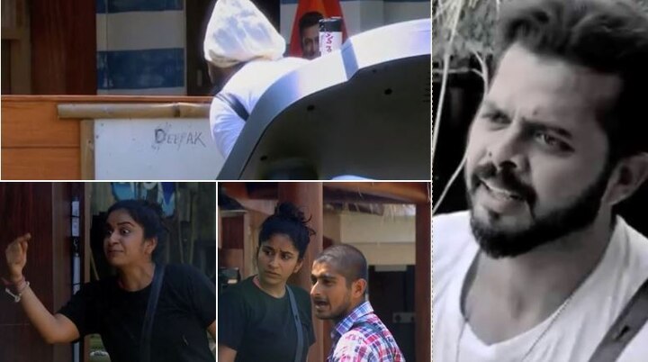 SHOCKING!Bigg Boss 12: Sreesanth SPITS on Deepak Thakur's name during luxury budget task; Surbhi Rana calls him MENTALLY SICK! WATCH VIDEO SHOCKING!Bigg Boss 12: Sreesanth SPITS on Deepak Thakur's name during luxury budget task; Surbhi Rana calls him MENTALLY SICK! WATCH VIDEO