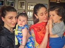 PICS: Taimur & Inaaya look adorable as they celebrate Navratri together!