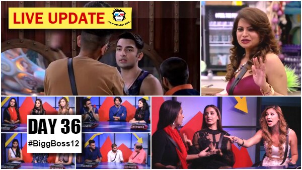 Bigg Boss 12 Day 36 HIGHLIGHTS: Wild card contestants Rohit Suchanti-Megha Dhade enter; Anup, Saba, Srishty & Surbhi get NOMINATED Bigg Boss 12 Day 36 HIGHLIGHTS: Wild card contestants Rohit Suchanti-Megha Dhade enter; Anup, Saba, Srishty & Surbhi get NOMINATED