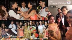 IN PICS: Yeh Rishta Kya Kehlata Hai's Naira aka Shivangi Joshi celebrates BOYFRIEND Kartik aka Mohsin Khan's birthday with his reel & real family on sets!