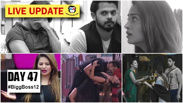 Bigg Boss 12 Day 47 HIGHLIGHTS: Karanvir, Megha, Rohit sent to Kaalkothri, Dipika gets UPSET with Sreesanth Bigg Boss 12 Day 47 HIGHLIGHTS: Karanvir, Megha, Rohit sent to Kaalkothri, Dipika gets UPSET with Sreesanth