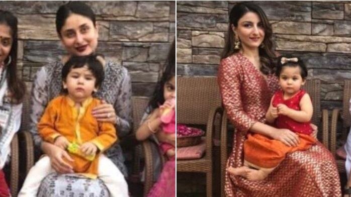 IN PICS: Kareena Kapoor Khan with BABY SON Taimur along with Soha Ali Khan and daughter Inaaya at a PRE DIWALI BASH!  IN PICS: Kareena Kapoor Khan with BABY SON Taimur along with Soha Ali Khan and daughter Inaaya at a PRE DIWALI BASH!