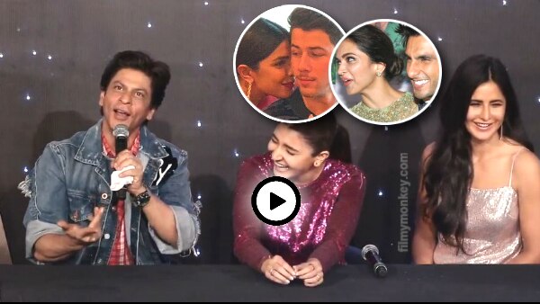 SRK at 'Zero' trailer launch: REACTS on Deepika-Ranveer & Priyanka-Nick's Weddings! SRK at 'Zero' trailer launch: REACTS on Deepika-Ranveer & Priyanka-Nick's Weddings!