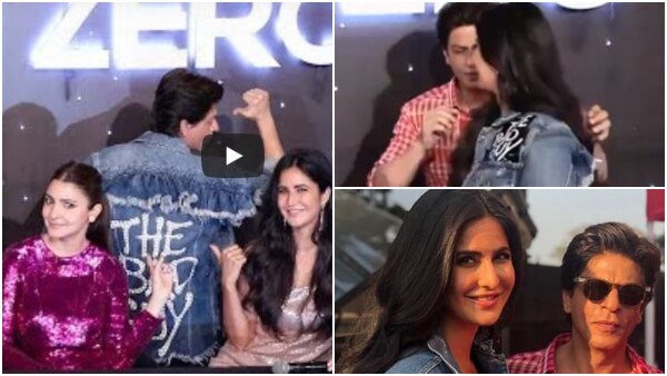 Zero Trailer Launch: When SRK took Katrina Kaif's cool denim jacket (VIDEO INSIDE) Zero Trailer Launch: When SRK took Katrina Kaif's cool denim jacket (VIDEO INSIDE)