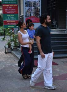 PICS: Baby Taimur Ali Khan's day out with mommy Kareena & daddy Saif Ali Khan!