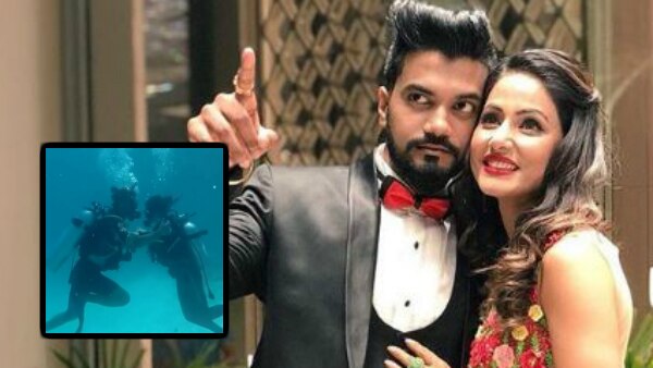 VIDEO: Hina Khan aka Komolika's underwater dance with boyfriend Rocky Jaiswal! VIDEO: Hina Khan aka Komolika's underwater dance with boyfriend Rocky Jaiswal!