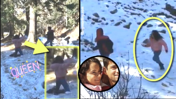 VIDEOS: Kangana Ranaut's snow ball fight with brother Akshit & sister Rangoli; Family in Manali for Diwali! VIDEOS: Kangana Ranaut's snow ball fight with brother Akshit & sister Rangoli; Family in Manali for Diwali!