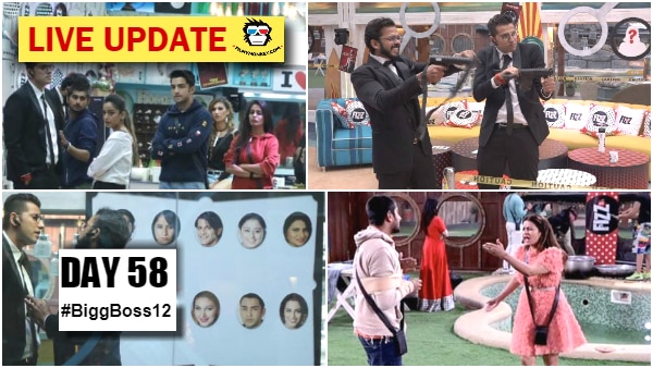 Bigg Boss 12 Day 58 HIGHLIGHTS: Sreesanth-Romil turn 'Hitman', Deepak-Megha fight;  Four contestants out of captaincy race Bigg Boss 12 Day 58 HIGHLIGHTS: Sreesanth-Romil turn 'Hitman', Deepak-Megha fight;  Four contestants out of captaincy race