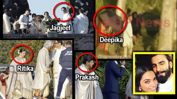 DeepVeer Wedding: FRESH PICS-VIDEO! Bride Deepika in orange saree; Ranveer's sister Ritika, father Jagjeet spotted! DeepVeer Wedding: FRESH PICS-VIDEO! Bride Deepika in orange saree; Ranveer's sister Ritika, father Jagjeet spotted!