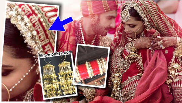 DeepVeer wedding: Deepika Padukone’s chunari has Sanskrit quote embroidered in gold; Bride creates new trend with this look! DeepVeer wedding: Deepika Padukone’s chunari has Sanskrit quote embroidered in gold; Bride creates new trend with this look!