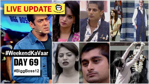 Bigg Boss 12 Weekend Ka Vaar Day 69 HIGHLIGHTS: Salman QUESTIONS Dipika-KVB; SCOLDS Deepak-Megha for their bad behavior Bigg Boss 12 Weekend Ka Vaar Day 69 HIGHLIGHTS: Salman QUESTIONS Dipika-KVB; SCOLDS Deepak-Megha for their bad behavior