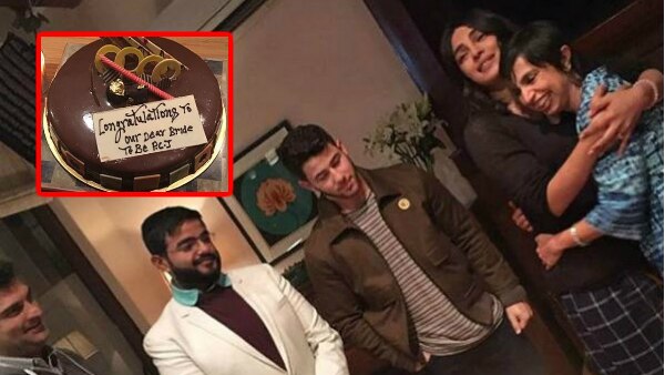 PICS: Priyanka-Nick get pre-wedding bash from 'The Sky Is Pink' team; Bride-to-be cuts cake! PICS: Priyanka-Nick get pre-wedding bash from 'The Sky Is Pink' team; Bride-to-be cuts cake!