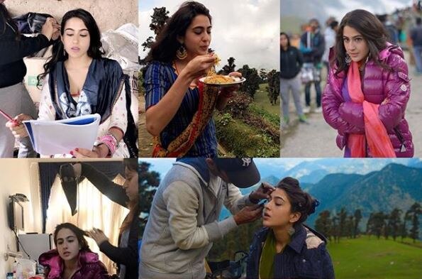 Days before Kedarnath's release, Sara Ali Khan shares behind the scenes pictures from upcoming movie! Days before Kedarnath's release, Sara Ali Khan shares behind the scenes pictures from upcoming movie!