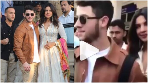 Priyanka Chopra-Nick Jonas reach Jodhpur for their wedding; Get WARM welcome from media & fans! (WATCH VIDEO) Priyanka Chopra-Nick Jonas reach Jodhpur for their wedding; Get WARM welcome from media & fans! (WATCH VIDEO)