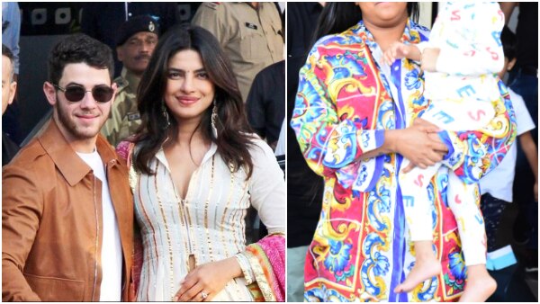 Priyanka-Nick Wedding: PeeCee's BFF Arpita Khan Sharma arrives with son Ahil at Jodhpur (WATCH VIDEO) Priyanka-Nick Wedding: PeeCee's BFF Arpita Khan Sharma arrives with son Ahil at Jodhpur (WATCH VIDEO)