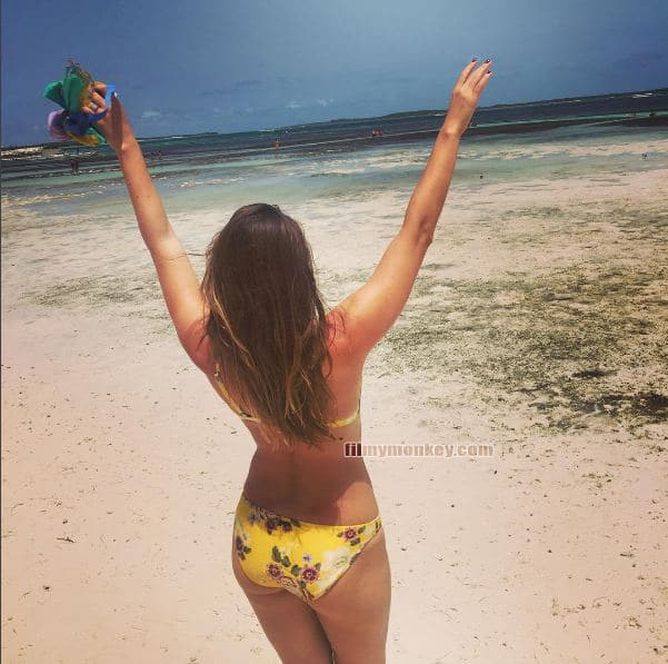 Dina Umarova looks hot at the beach