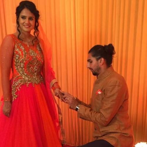 Ishant has now joined the list of cricketers who exchanged rings with their lady love