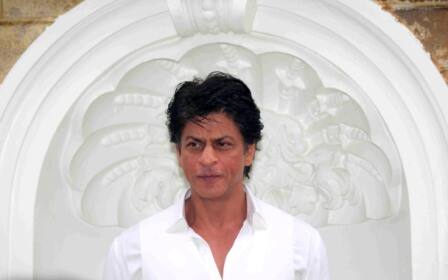 Bollywood actor Shahrukh Khan during the Eid al-Fitr celebrations at his residence Mannat, in Mumbai, India on July 7, 2016. (Pravin Utturkar/SOLARIS IMAGES)