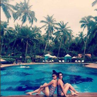 Mouni posted snaps of her Goa holiday where she looked beautiful in a swimsuit