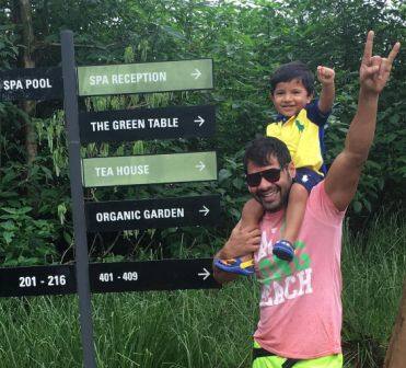 Kanchi Kaul and Shabbir Ahluwalia celebrate their elder son Azai's birthday