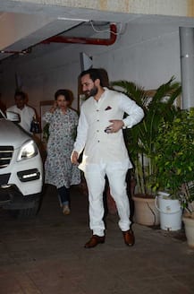 Saif Ali Khan Birthday PICS: Son Ibrahim, daughter Sara, Kareena, Karisma Kapoor, Sharmila Tagore at Saif's Birthday