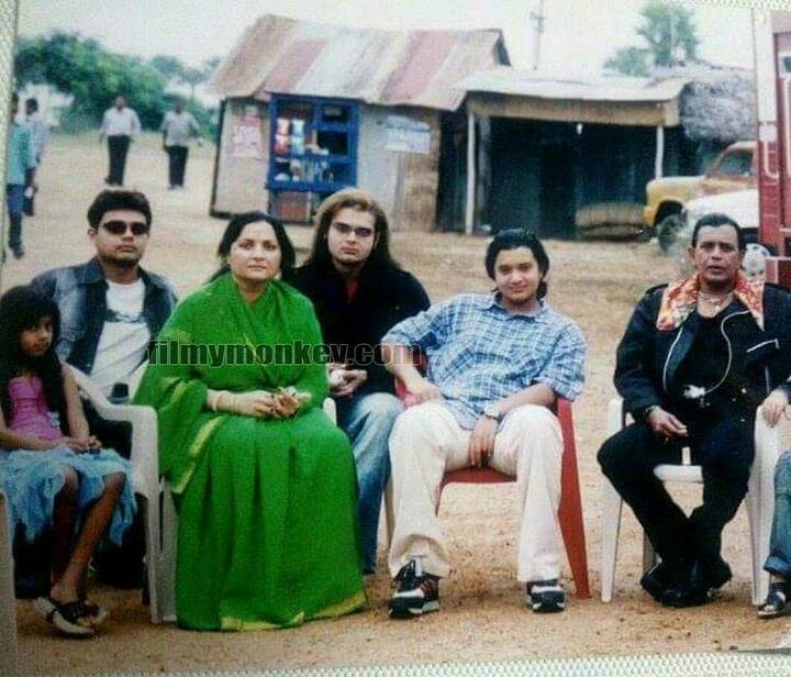 Dishani Chakrobarty in her childhood with parents Mithun and Yogita Bali and her brothers Mahaakshay, Ushmey and Namashi