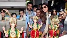 Ganesha Chaturthi: Shilpa Shetty brings BAPPA home with son Viaan & hubby Raj Kundra [PHOTOS]