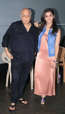 PHOTOS: Alia Bhatt looks every bit of a DADDY's LIL GIRL with Mahesh Bhatt on sets of Vogue BFF's!