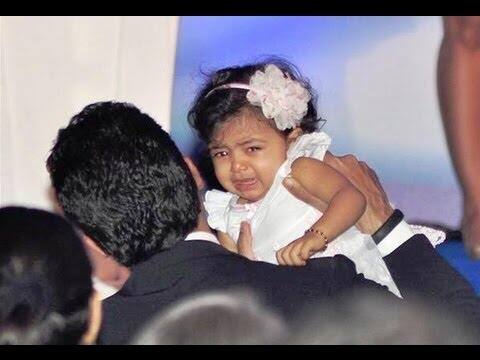 When little Aaradhya looked cute crying!