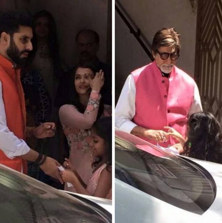 Aaradhya's adorable moment with Dad and Grand Dad