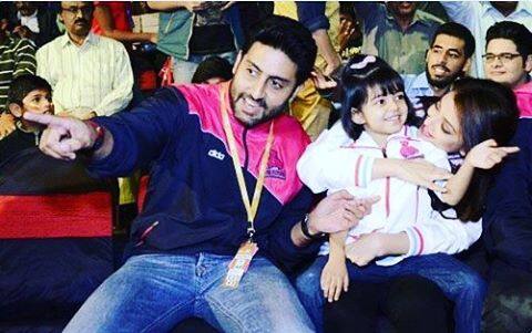 Aaradhya's fun time with Dad and Mom