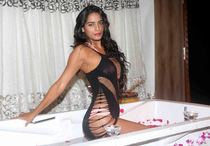In her latest photoshoot pictures the actress' undergarments were peeking out of her dress displaying her ample cleavage!
