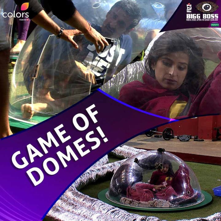 Then came the nominations task called 'Dome Task' and this 'Game of Domes' had the 4 wild card entries choosing 1 from the last week's nominated contestants
