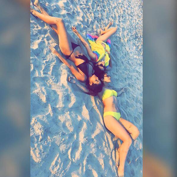 Kishwer is raising the temperature high in a bikini at her Goan bachelorette party with her favourite girls.