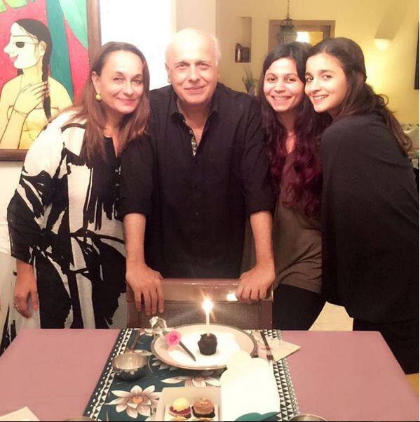 Alia with family.