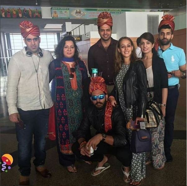 The couple along with their family headed to Goa after the rituals in Chandigarh.