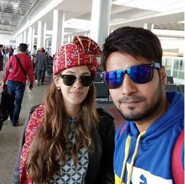 At airport while en route to Goa.