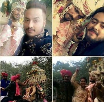Raftaar posed with friends and family for Selfies.