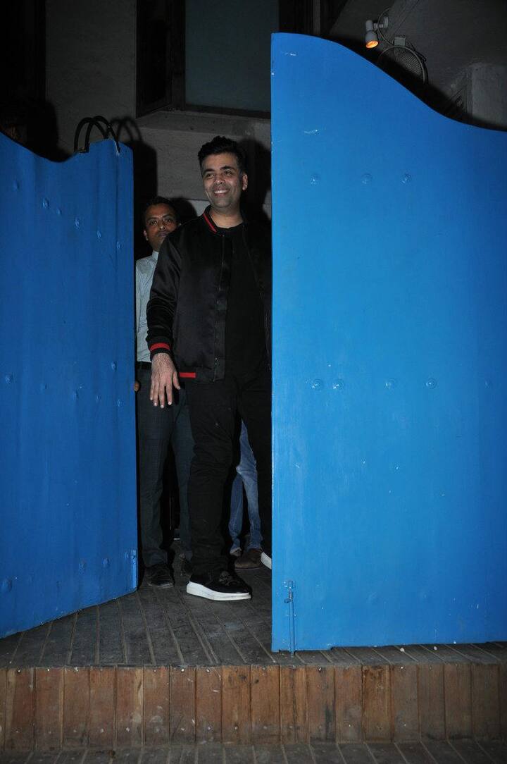 Karan was spotted in a casual look.