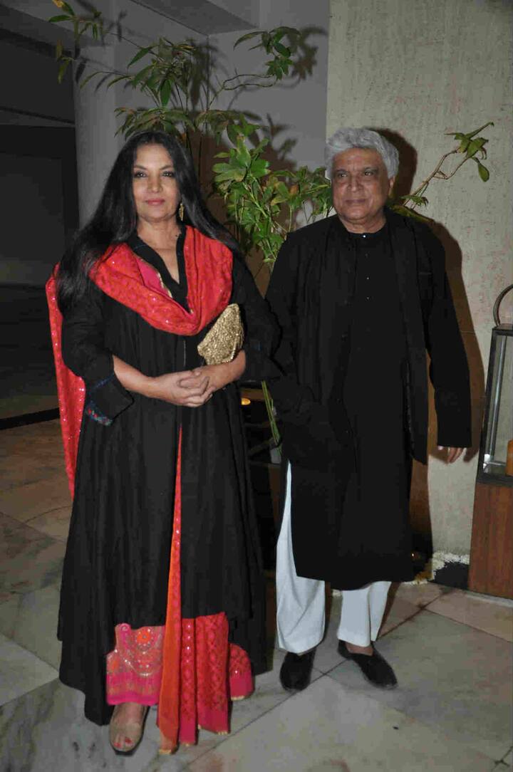 Shabana Azmi and Javeed Akthar were seen in the party.