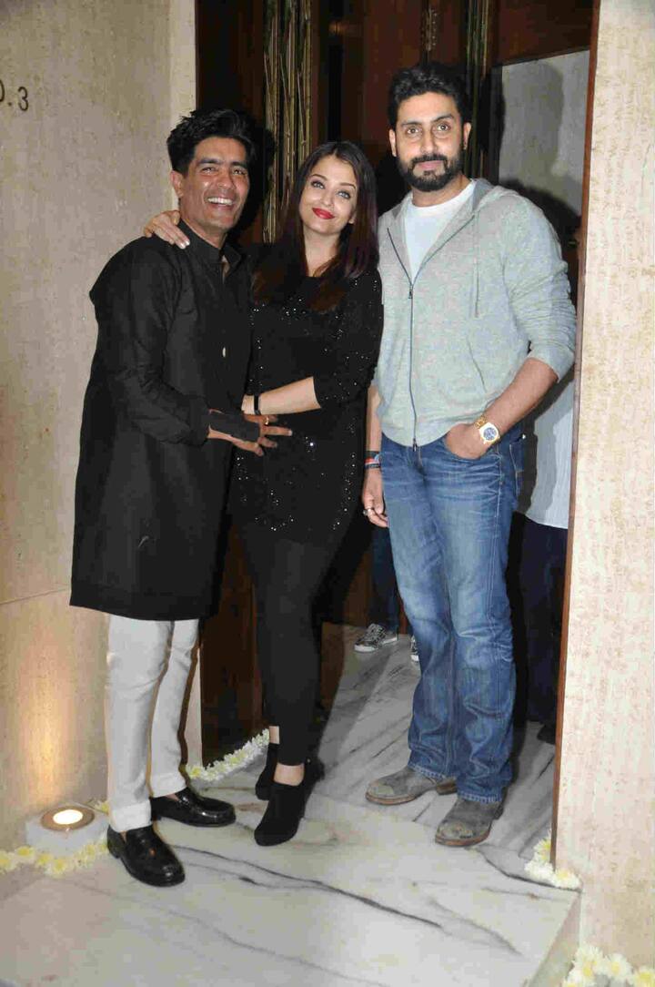 Ash and abhishek were seen in a casual atire.