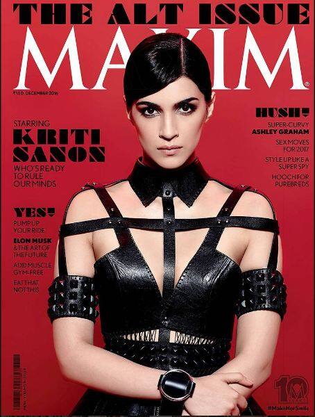 The performing artist picked a furious and striking symbol, wearing a framework style equip with set patterns and dots in dark, hair styled in a side-separated smooth pig tail and naked lips. Shot against the setting of red, Kriti in dark is all things hot!