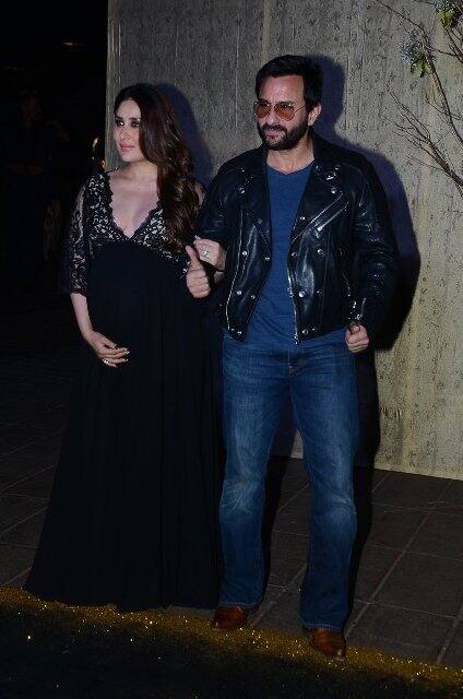 Hubby Saif Ali Khan was also present with her wife at the bash. (Photo: Manav Manglani)