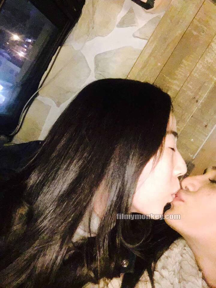 She captioned these liplock pictures - 