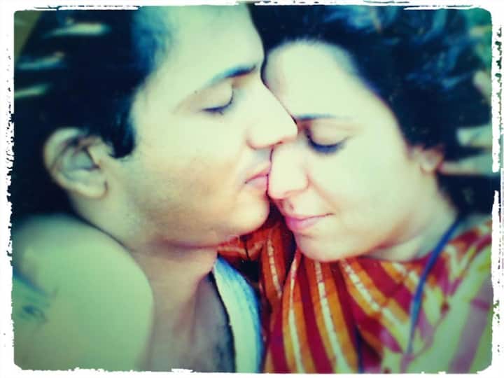 Shirish took to twitter and posted a beautiful message with an even more awesome-romantic picture with wifey and wished her with the message that read - 