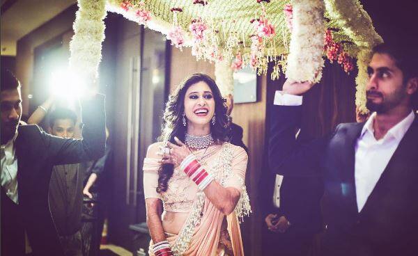 After a court marriage, the lovely couple threw a grand wedding reception for their friends from the industry and family today.