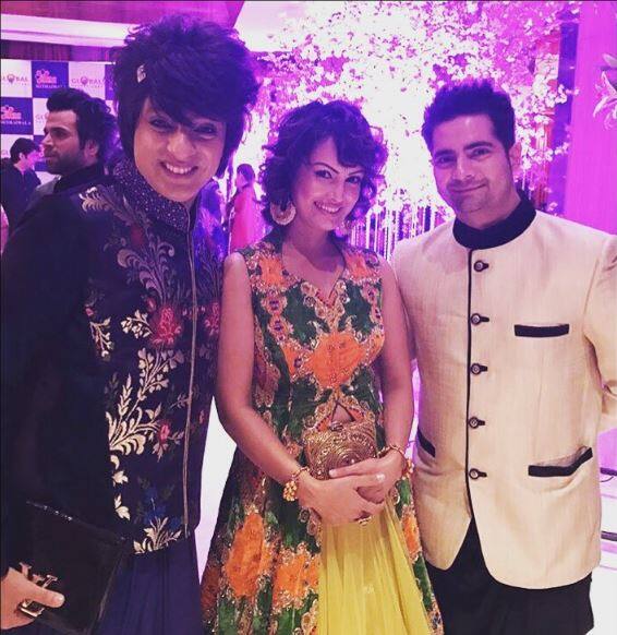 Karan Mehra was also spotted with wife Nisha and designer Rohit Verma.