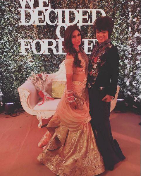 Rohit Verma with the bride.