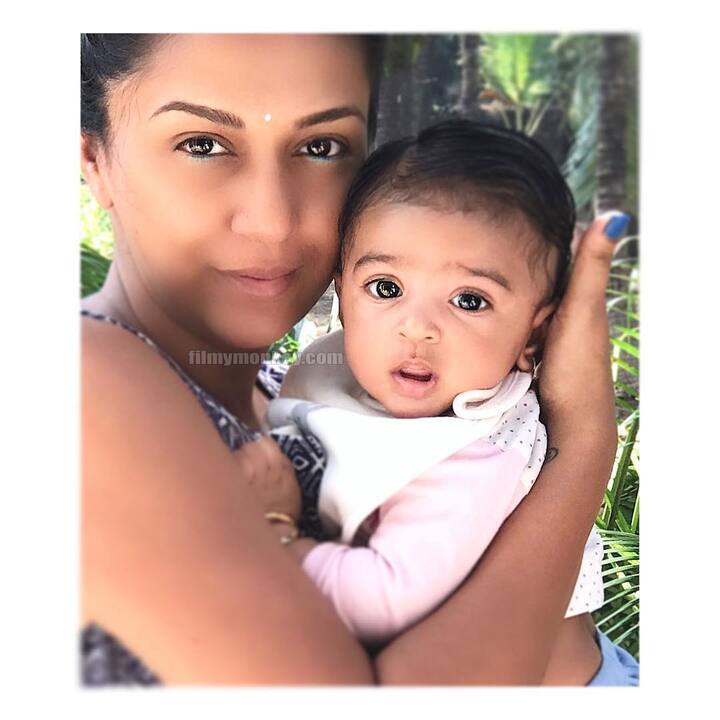 Both Shveta and Hermit have been sharing their 4 months old Arya's picture on their respective social media profiles(Pic: Instagram)