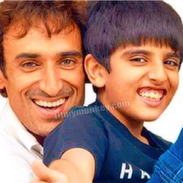This is an adirable childhood picture of Sidhant with Dad Rahul but he is now a grown up 19 year old who is studying abroad.